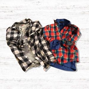 3 button downs with one undershirt